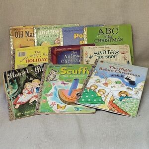 10 A Little Golden Book hard cover books (Set 2)